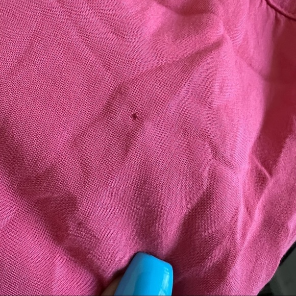 Splendid Rayon Voile Shift Dress Pink Blaze Exposed Zip Large - Picture 10 of 10